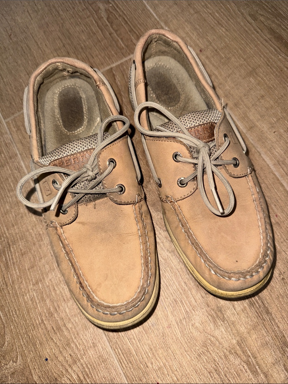 Sperrys Tan Leather Boat Shoes